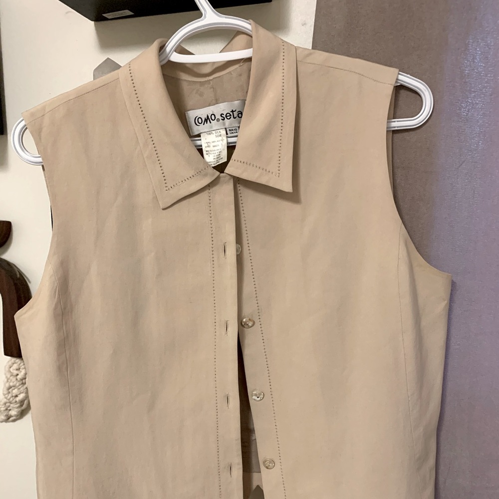 100% silk vest
